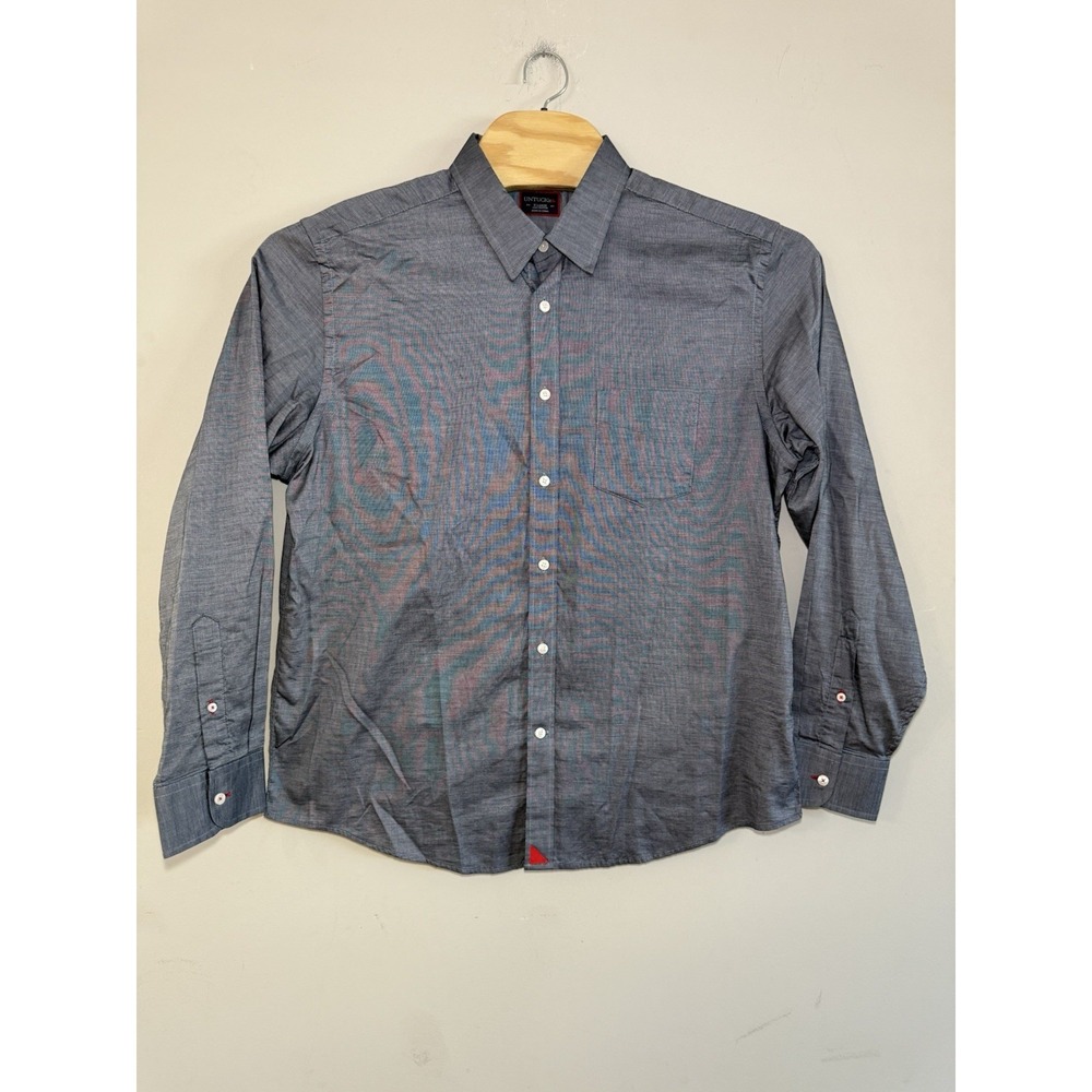 UNTUCKit Men's Shirt XL Long Sleeve Black White Casual‎ Cotton